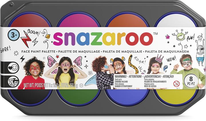 Actual product image Snazaroo Accessories Make-up Palette Jumbo, 8 x 18 ml
