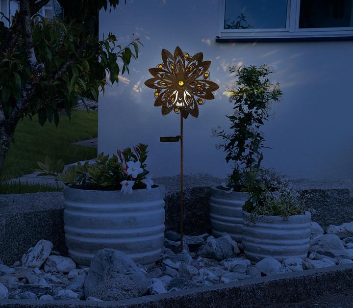 Produktbild Globo Solarleuchte Metall Rostfarben, 1xled (IP44)