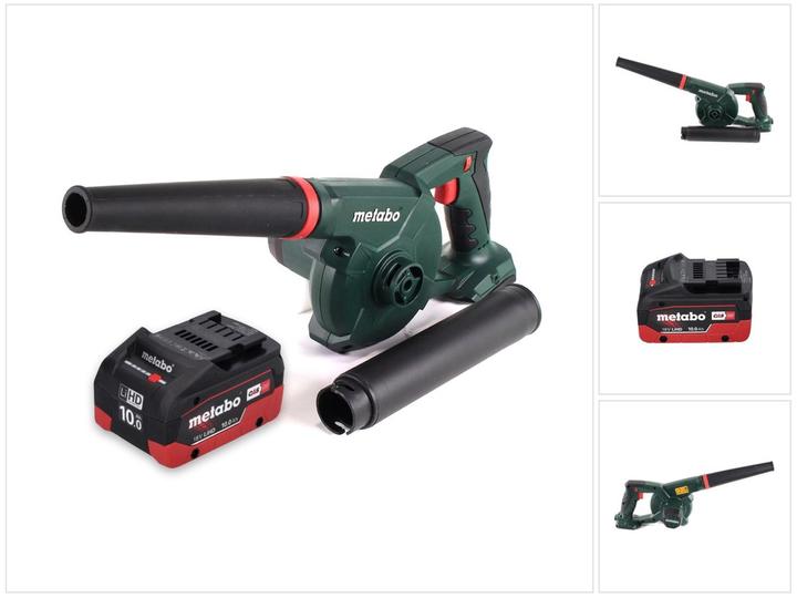 Produktbild Metabo AG 18 Akku Gebläse 18 V + 1x Akku 10,0 Ah - ohne Ladegerät (Akkubetrieb, Laubbläser)
