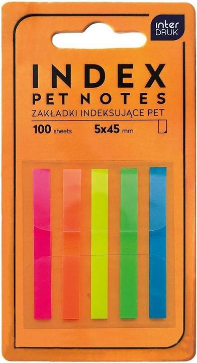 Interdruk Registerstreifenstreifen 5x45mm Pet Neon (45 x 5 mm)