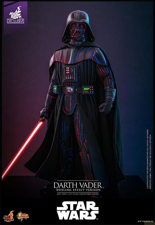Actual product image Hot Toys Star Wars figurine Movie Masterpiece 1/6 Darth Vader (Dueling Effect Version) Exclusive 35