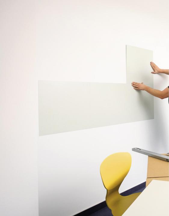 Actual product image Magnetoplan magnetowall on wallpaper, incl. accessories (Magnet board)