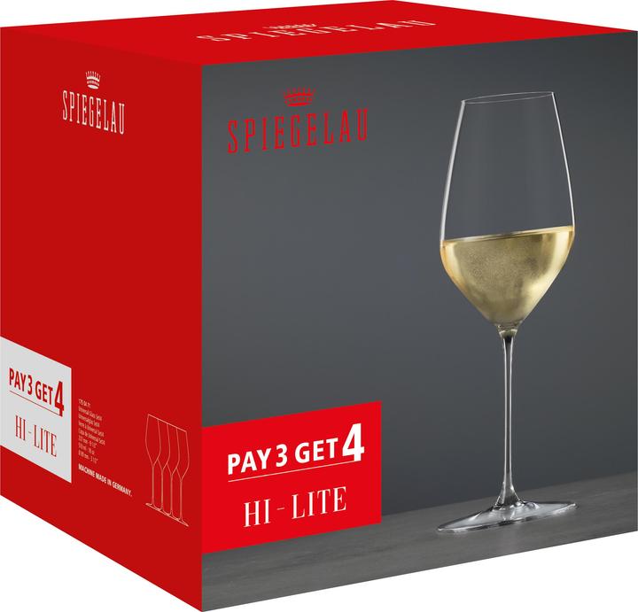 Immagine prodotto Spiegelau Weinkelch Hi-Lite 51cl, 4er-Pack (510 cl, 4 Occhiali)
