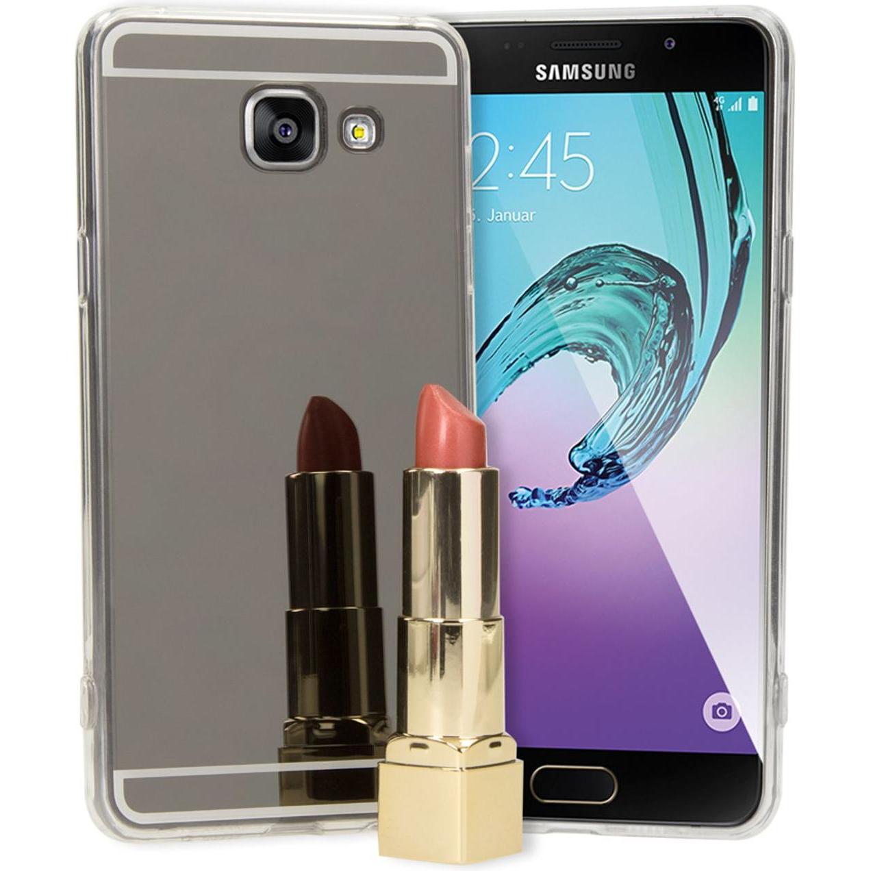 Nalia Spiegel Handyhülle (Samsung Galaxy A3 (2016)), Smartphone Hülle, Grau