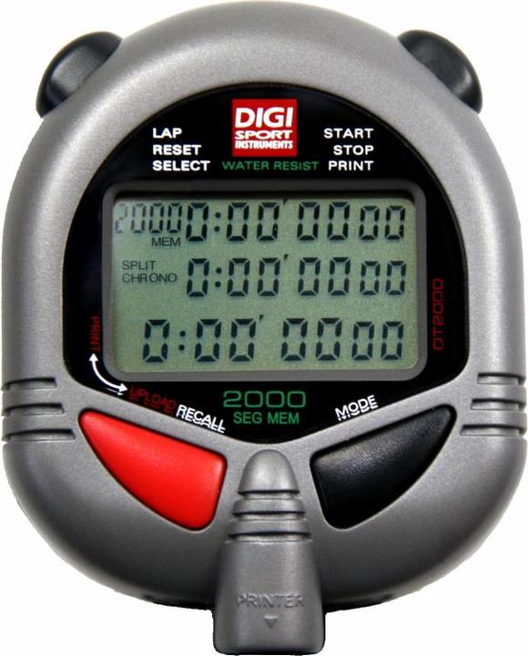 Actual product image Digi Sport DIGI PC-110/111 stopwatch, grey, 7.1 cm, 2000 memory locations, 6 cm