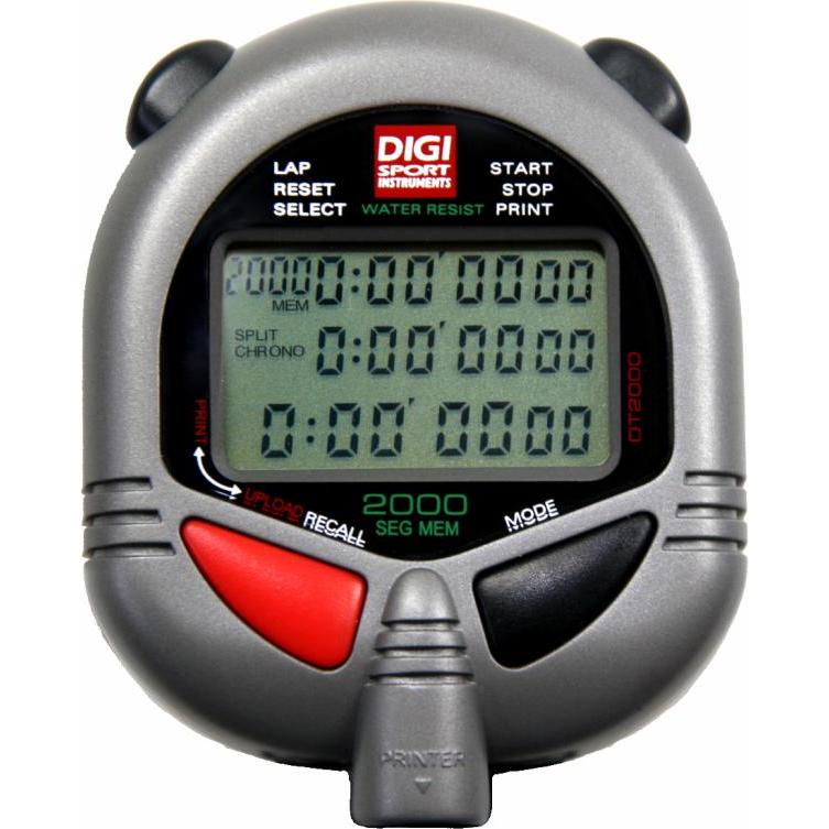 Digi Sport DIGI PC-110/111 Stoppuhr, Grau, 7,1 cm, 2000 Speicherplätze, 6 cm (1220)
