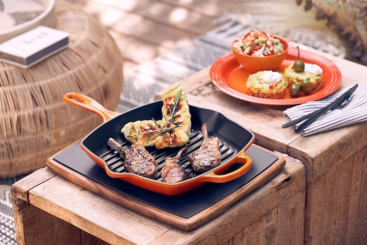 Image du produit Le Creuset Signature (26 cm, Poêle à grillades, Fonte)