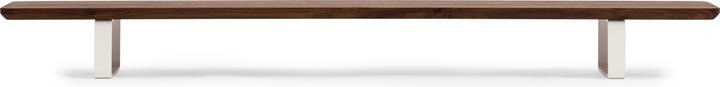 Actual product image Oakywood Desk Shelf - Holzschreibtischaufsatz - aus Massivholz - Walnuss / Weiss -