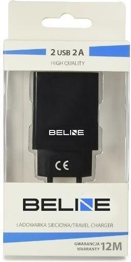 Produktbild Beline Ład. siec. 2xUSB 2A czarna/black (only head) (5 W, 2 Ports)