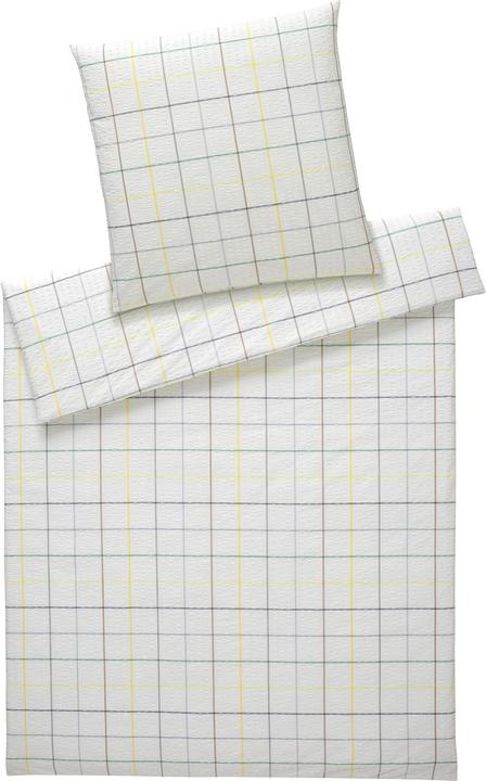 Image du produit Elegante Web-Seersucker Bettwäsche Trondheim multi gelb (Set de linge de lit, 160x210 cm + 65x100 cm)