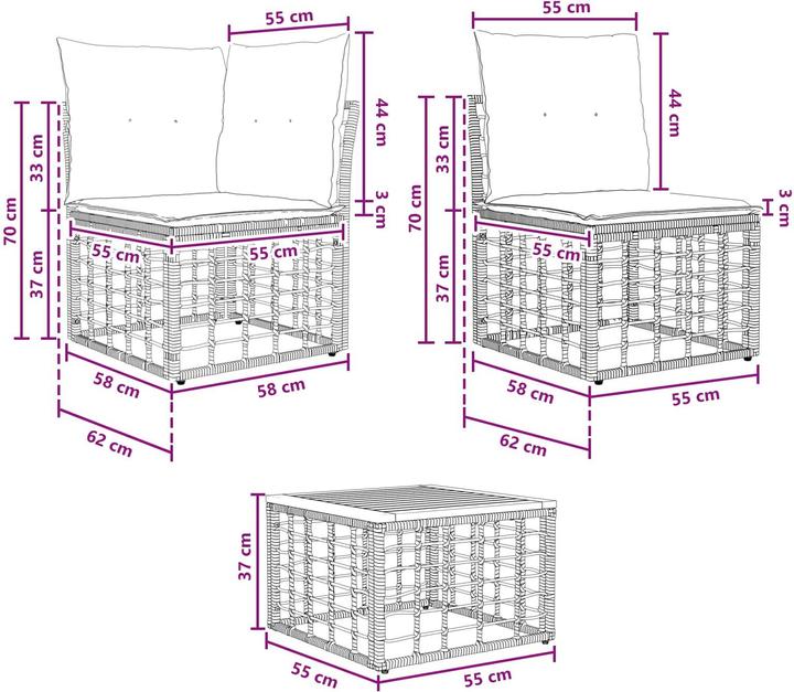 Produktbild vidaXL Outdoor-Sofagarnitur