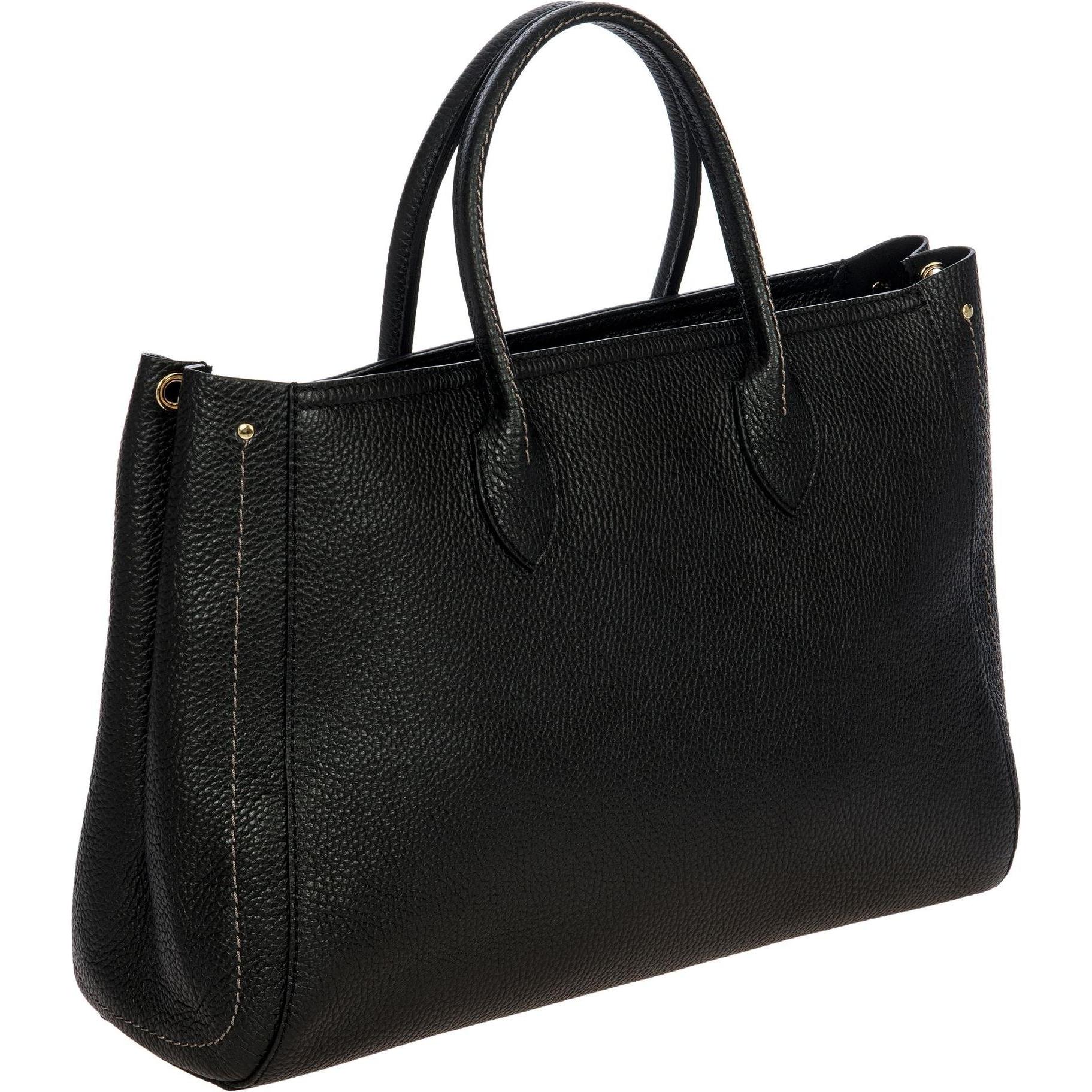 Thumbnail - Brics, Handtasche, Gondola Tulipano Handtasche Leder 38 cm, Schwarz