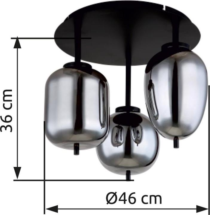 Actual product image Globo Blacky (E14)