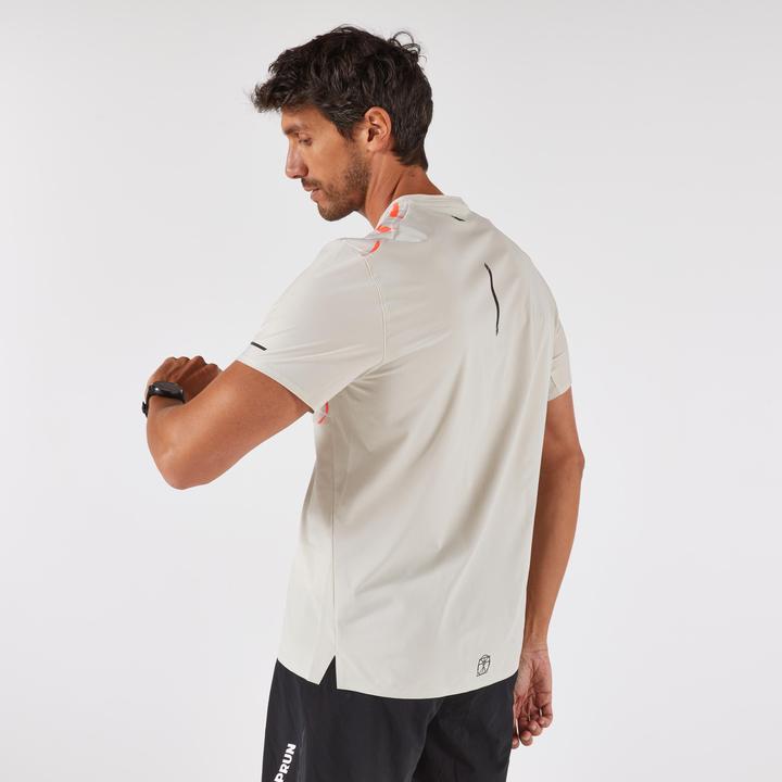 Produktbild Kiprun Laufshirt kurzarm Herren Langstrecke - Run 900 Ultra beige/bedruckt (XL)