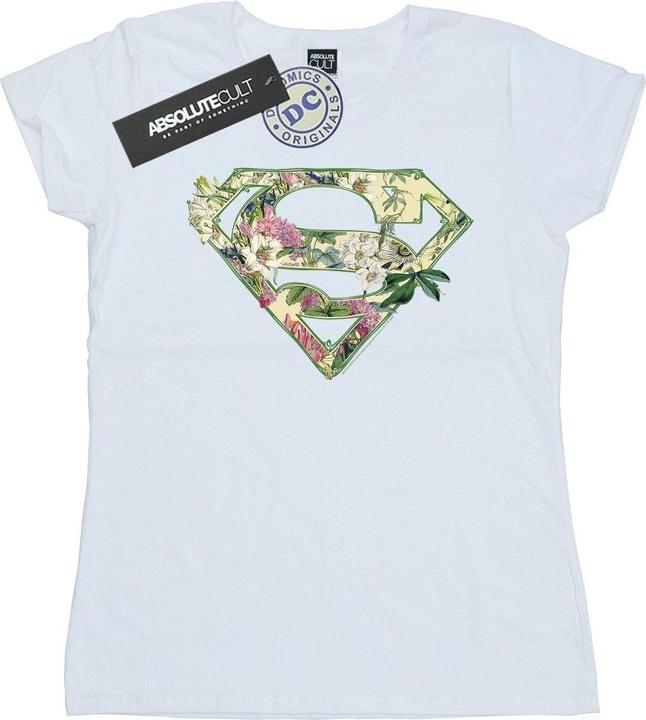 Image du produit - T-shirt SUPERGIRL FLORAL SHIELD - Femme (XXL)
