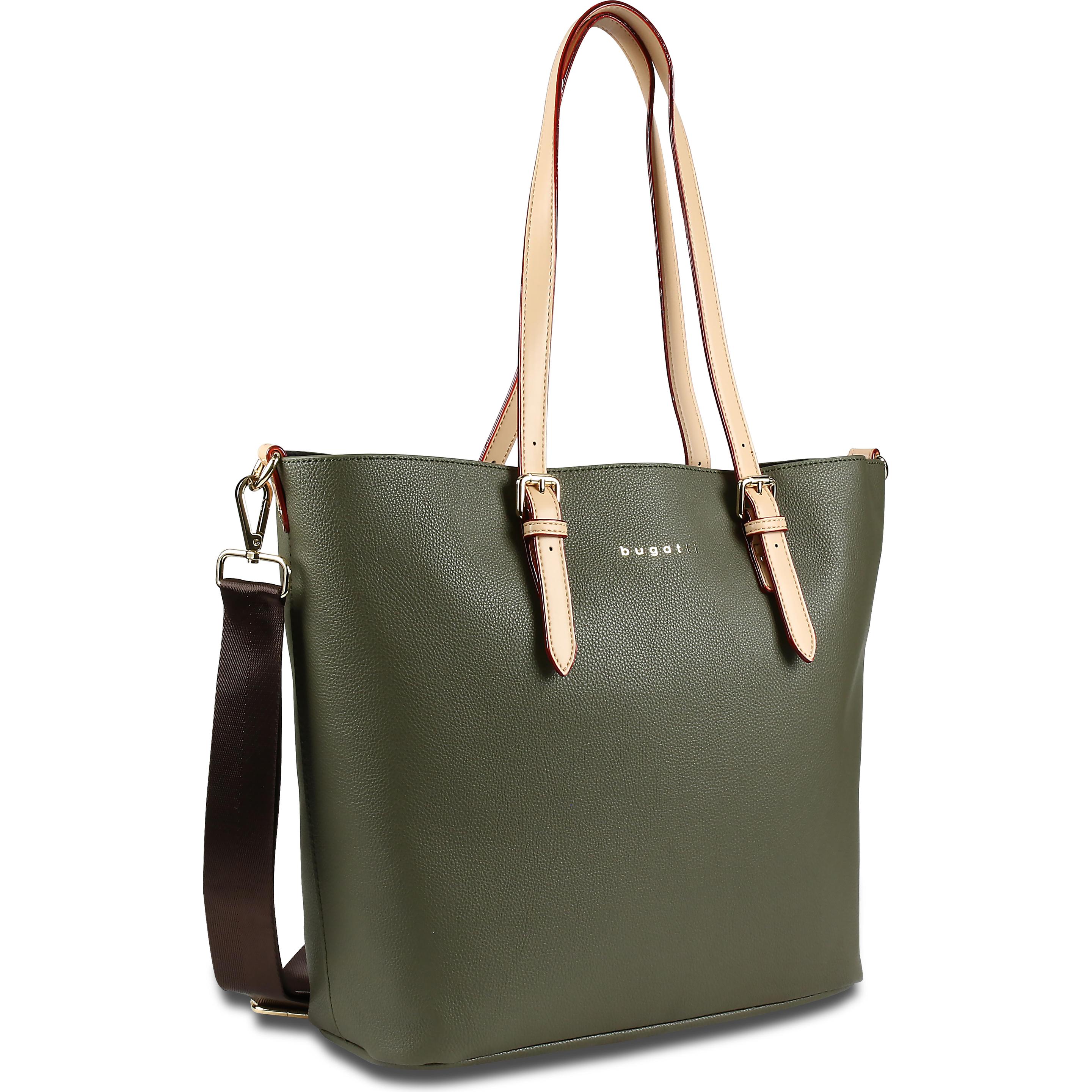 Bugatti, Tasche, Handtasche Ella Shopper L, Grün, (14 l)