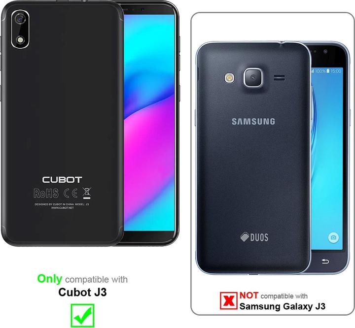 Produktbild Cadorabo Book Jeans Optik Cover (Samsung Galaxy J3)