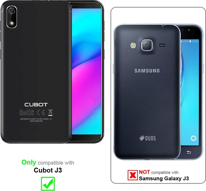 Image du produit Cadorabo Couverture look jeans Book (Samsung Galaxy J3)