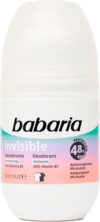 Actual product image Babaria Deodorant Roll-On Invisible 50ml (Roll-on, 50 ml)