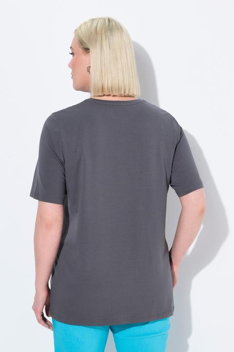 Produktbild Ulla Popken T-Shirt, A-Linie, V-Ausschnitt, Halbarm (58)