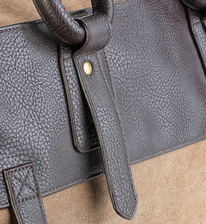 Actual product image Xcase Canvas travel bag with 2 outside pockets and shoulder strap (30 l)