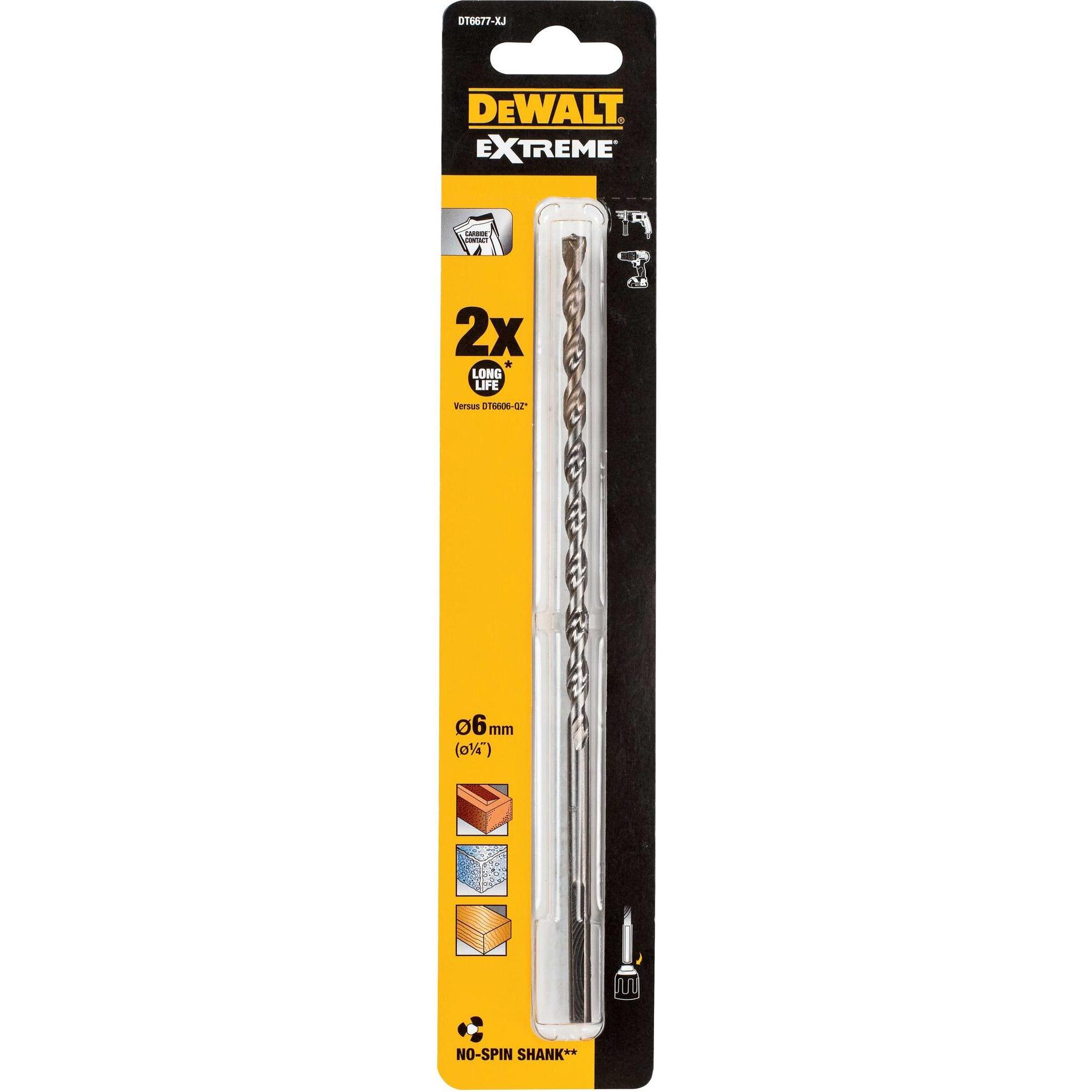 DeWalt, Bohrereinsatz, Steinbohrer (6 Millimeter)