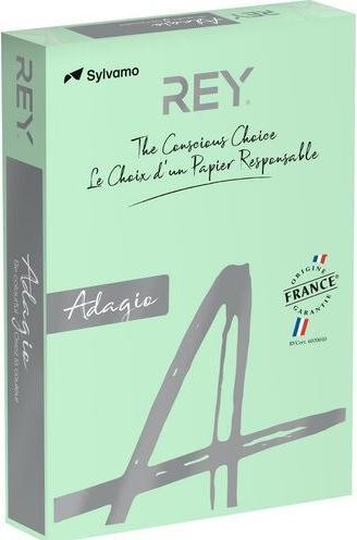 Rey Carta colorata RYADA160X418 Verde pastello 160 g/m² (250 x, A4)