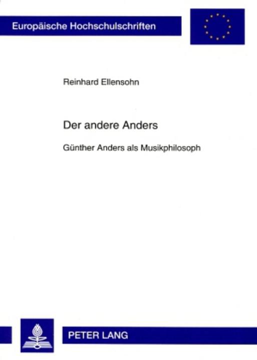 Produktbild Der andere Anders (Deutsch, Reinhard Ellensohn, 2008)