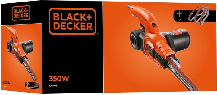 Image du produit Black & Decker Dossier sur le KA900E avec extraction de poussière par action cyclonique (Ponceuse à bande, 350 W)
