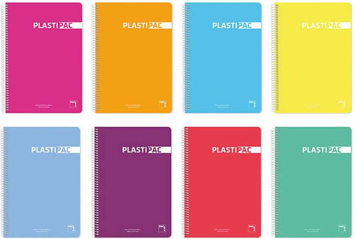 Image du produit Pacsa Carnet de notes Plastipac Coloré Din A4 5 pièces 80 pages (A4)