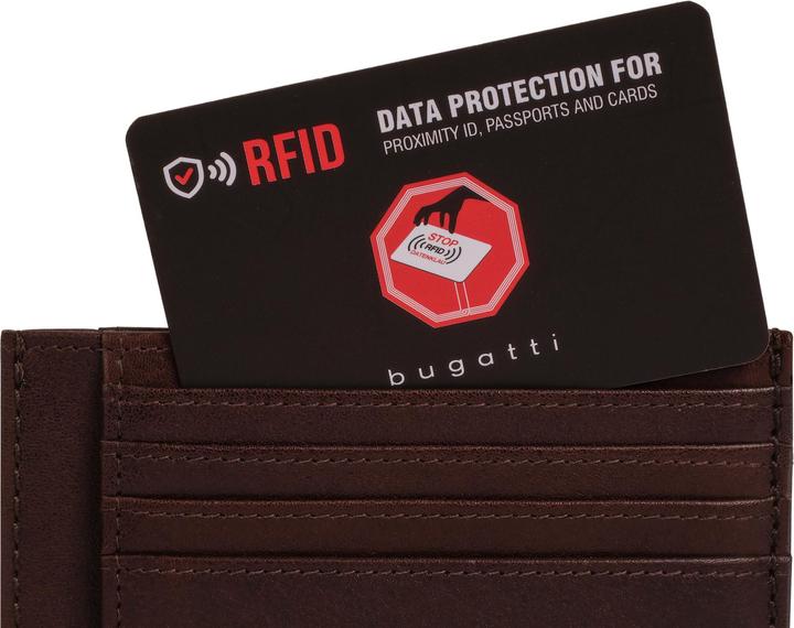 Actual product image Bugatti Neaples Kreditkartenetui RFID Schutz Leder 11.5 cm