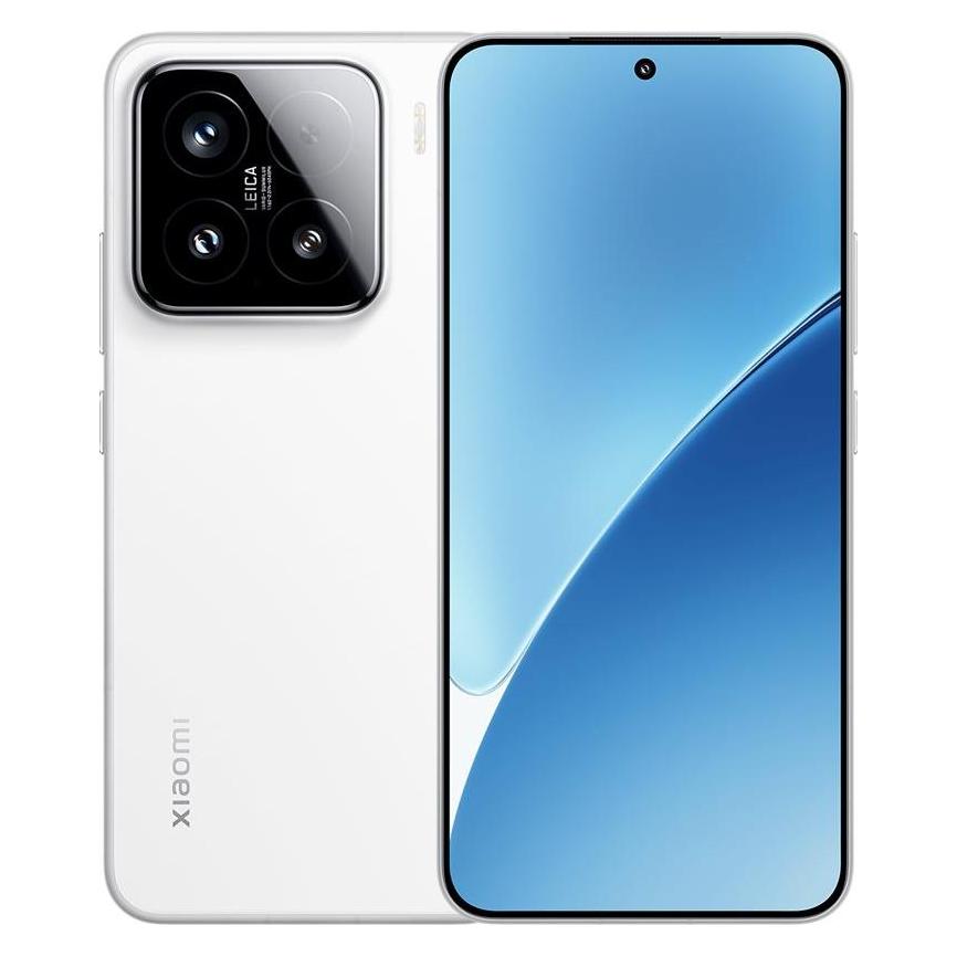 Xiaomi 15 (256 GB, White, 6.36", Dual SIM, 5G), Smartphone, Weiss