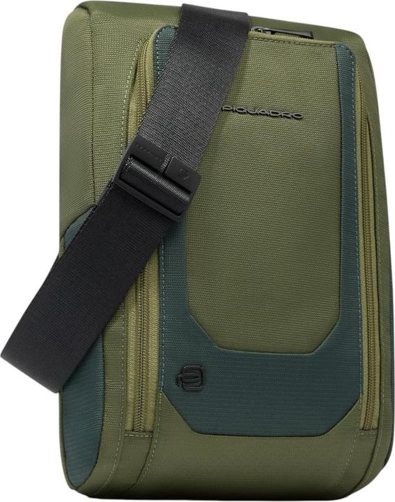 Produktbild Piquadro Umhängetasche aus recyceltem Stoff und Leder