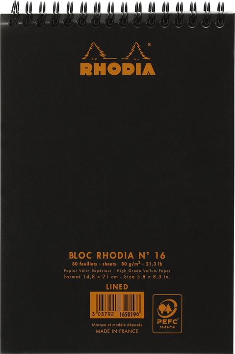 Immagine prodotto Rhodia Blocs reliure intégr. Classic (A5, Righe)