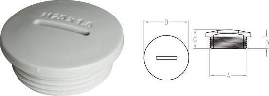 Produktbild Haupa Blindscheibe M16 Blindstopf 250198