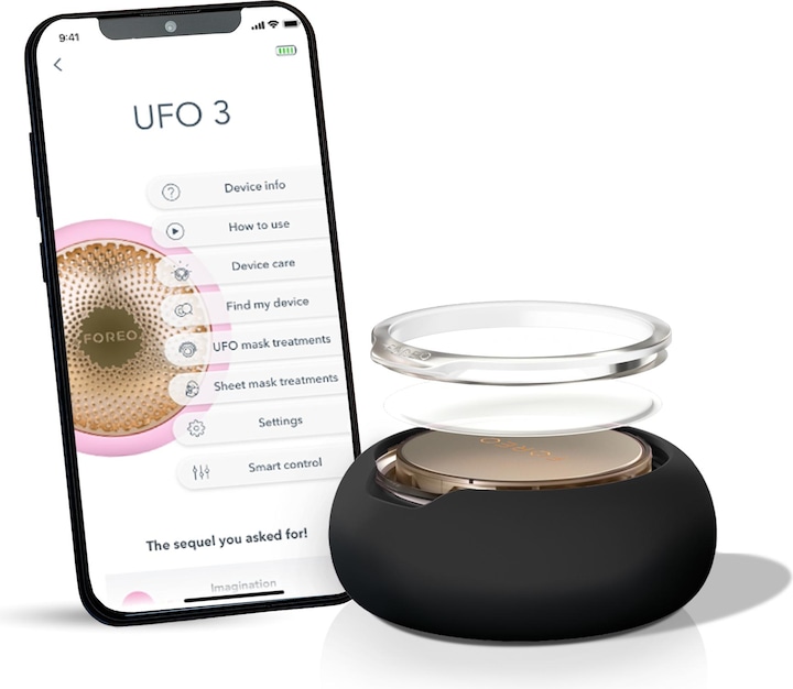 Foreo UFO 3 | 5-in-1 Diepe Gezichtshydratatie, Zwart