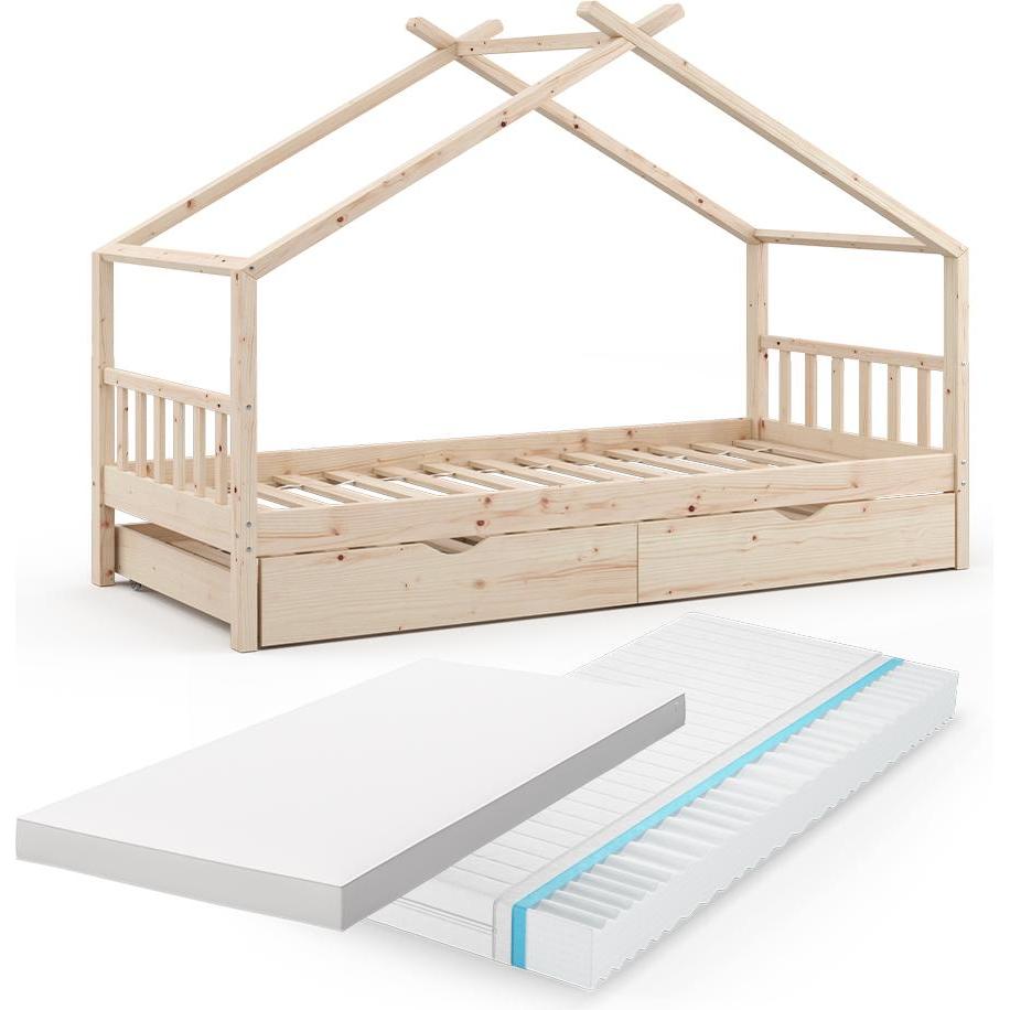 Thumbnail - VitaliSpa, Kinderbett, Hausbett Design (90 x 200 cm)