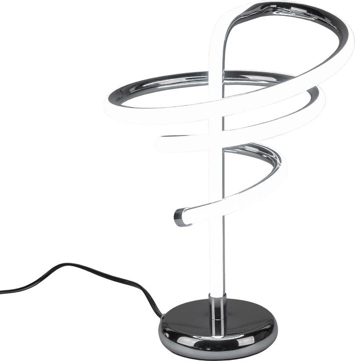 Actual product image Formano LED metal table lamp spiral silver