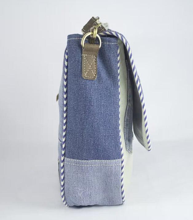 Produktbild Sunsa Jeanstasche Schultertasche Handtasche Schule Upcycling No.54