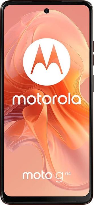 Actual product image Motorola Moto G04 (128 GB, Sunrise Orange, 6.56", Dual SIM, 4G)