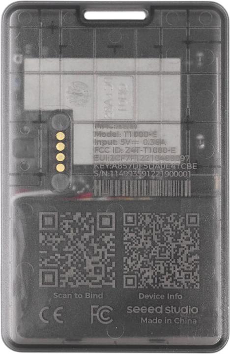 Actual product image Seeed Studio SenseCAP Card Tracker T1000-E für LoRaWAN