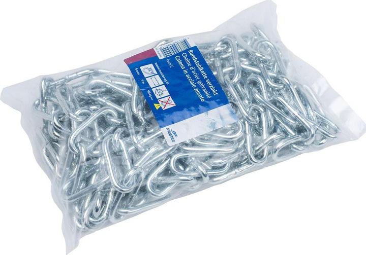 Image du produit Meister Chaîne en acier rond Ø 5 mm, 5 m, 160 kg (0.05 m)