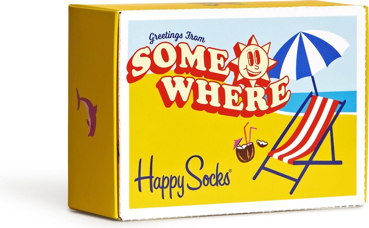 Actual product image Happy Socks Wish You Were Here Gift Set (pack of 2, 36 - 40)