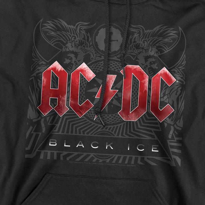Immagine prodotto AC/DC Black Ice Felpa con Cappuccio Uomo (L)