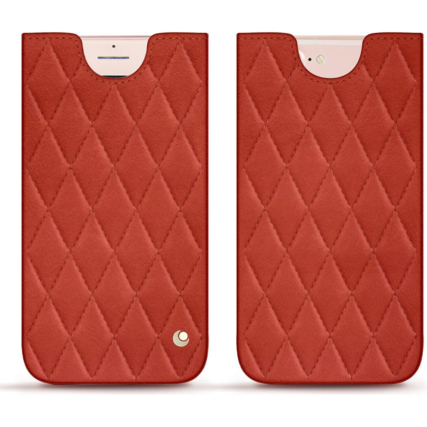 Noreve Lederschutzhülle (Apple iPhone 7 Plus), Smartphone Hülle, Orange
