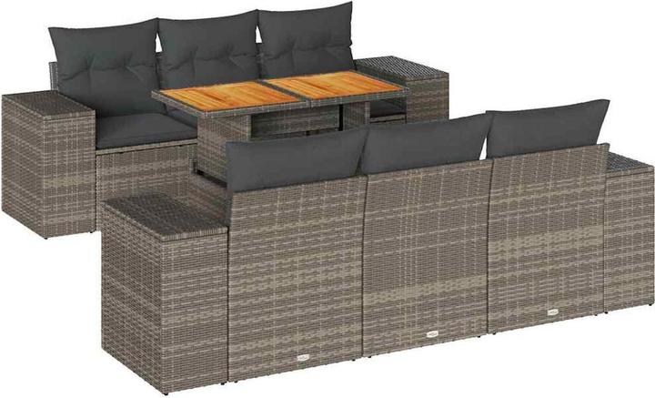 Produktbild vidaXL 10-tlg. Garten-Lounge-Set mit Kissen