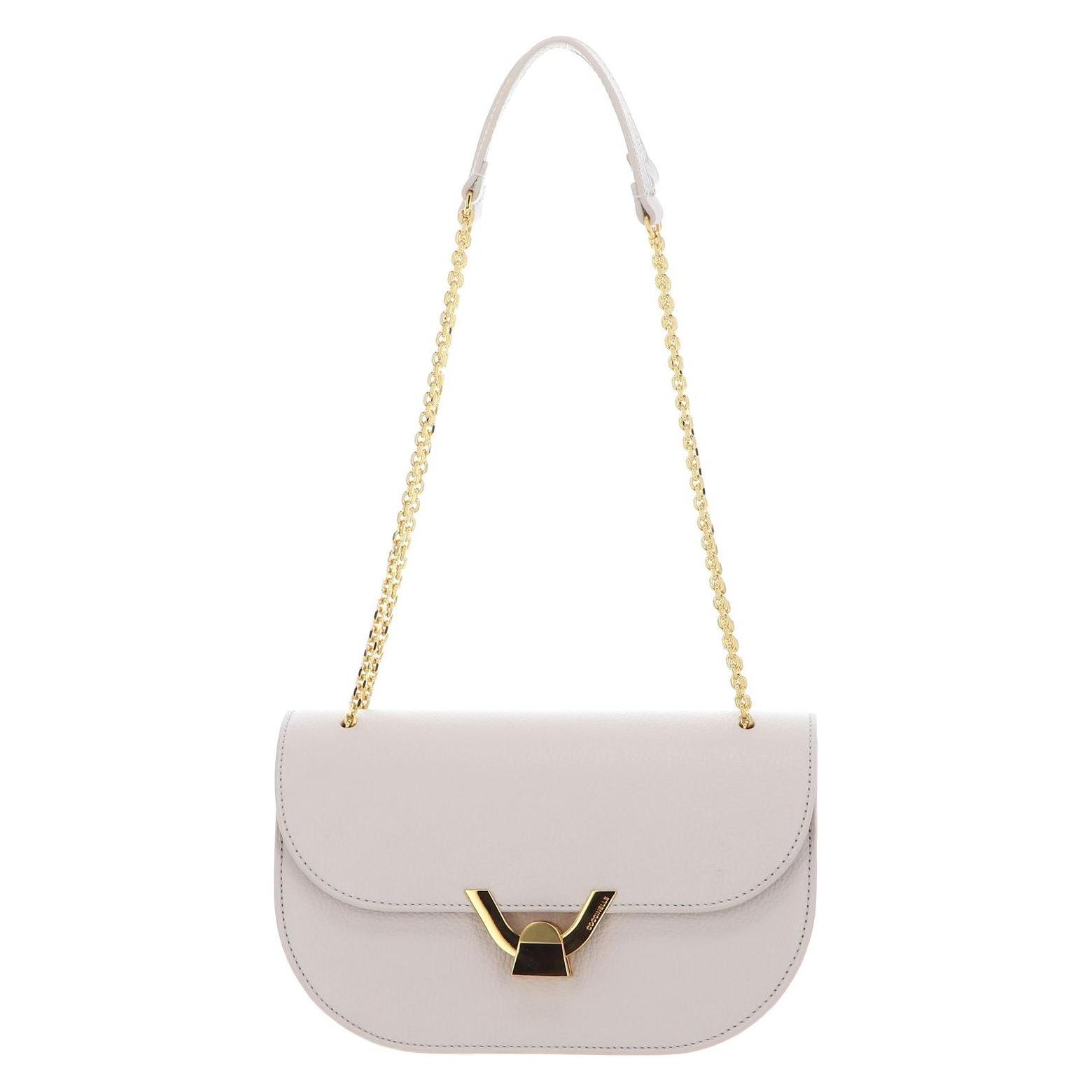 Coccinelle, Damen, Handtasche, Dew Handbag Grained Leather, Beige
