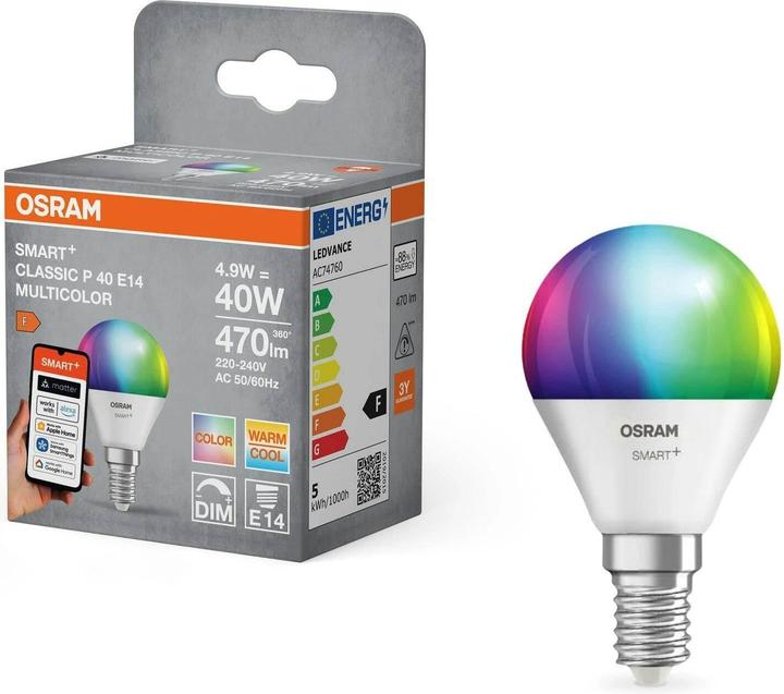 Produktbild Osram Smart+ Matter Classic (E14, 470 lm, 1x)