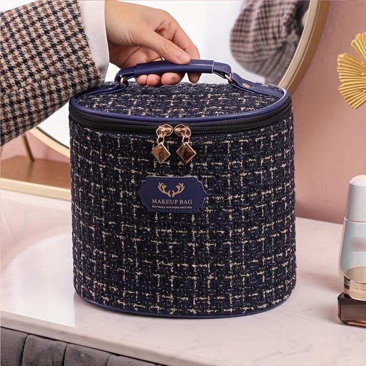 Actual product image Only-Bags.Store Chic Large Capacity Makeup Organiser - Portable Cosmetic Storage Case, Waterproof &