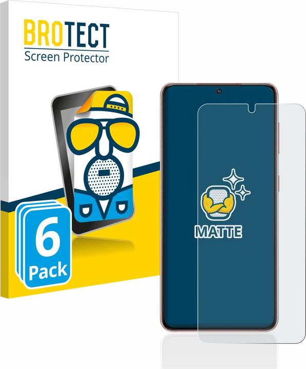 Actual product image BROTECT Anti-glare screen protector matt (6 Piece, Samsung Galaxy S21)